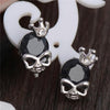 Skull Crown Stud Earrings
