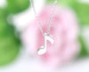 Jewelry Chocker Delicate Musical Note Pendant Necklace for Music Lovers - designfullprint
