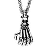 Skull Hand Pendant Necklace