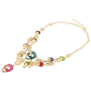 Crystal Choker Skull Necklace