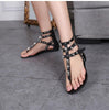Gothic Rhinestone Crosses and Skull Sandals