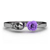 Fashion Female Inlaid Skull Rose Ring - designfullprint