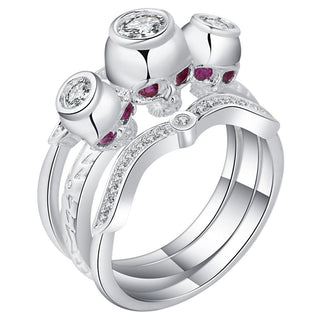 Siamese Skull Ghost Ring