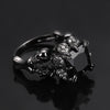 Lady Paved Zircon Skull Ring
