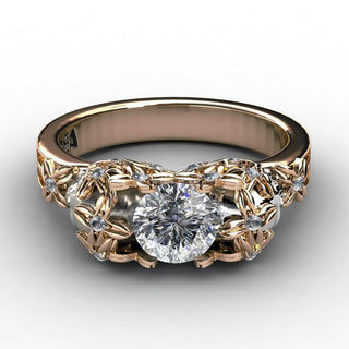 Elegant Zircon Skull Ring