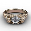 Elegant Zircon Skull Ring