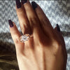 Elegant Zircon Skull Ring