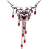 Skull Heart Choker Necklace