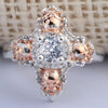 Skull Rhodium Plated Princess Ring