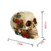 Floral Resin Craft Skull For Decoration - designfullprint