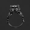 Lady Paved Zircon Skull Ring