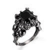 Lady Paved Zircon Skull Ring