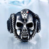 Vintage Snake Skull Ring