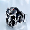 Vintage Snake Skull Ring