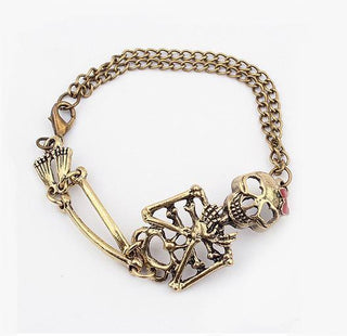 Skull Skeleton Chain Bracelet
