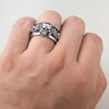 Punk Rock, Biker Rings Skull Ring 004 - designfullprint