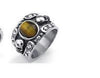Stone Crystal Skull Ring