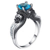 Ghost Skull Skeleton Ring