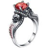 Ghost Skull Skeleton Ring