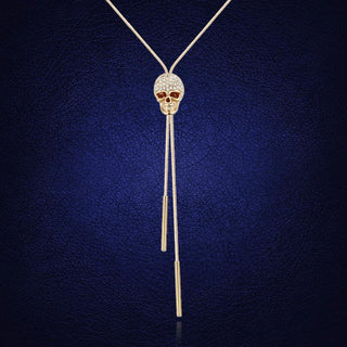 Tassel Sweater Skull Long Necklace