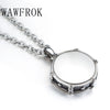 WAWFROK Fashion Music Men Los Collares Rockers Jazz Band Drum Drummers 316L Stainless Steel Necklace Pendant Jewelry N-148 - designfullprint