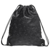 Skull Leather Drawstring Bag