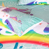 Believe Miracles Rainbow Unicorn Bedding Set (Duvet Cover and Pillowcases) - designfullprint