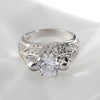 Vintage Skull and Flower Ring