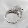 Vintage Skull and Flower Ring