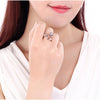 Adjustable Rose Skull Engagement Ring - designfullprint