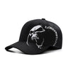 Unisex 100% Cotton Skull Embroidery Baseball Cap - designfullprint