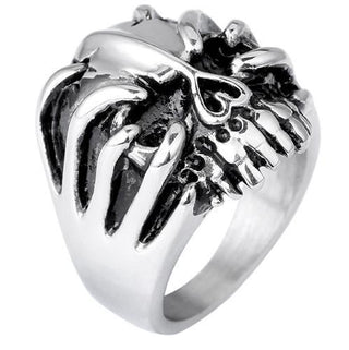 Vintage Punk Biker Skull Ring