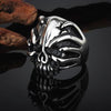 Vintage Punk Biker Skull Ring