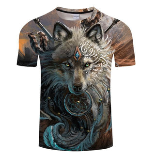 Wolf Warrior 3D Print  Men Women T-shirt, Short Sleeve Tshirt - designfullprint