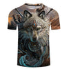 Wolf Warrior 3D Print  Men Women T-shirt, Short Sleeve Tshirt - designfullprint