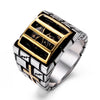 Punk Men's Skull Cross Stainless Steel Rings