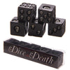 Set of 5 Nemesis Black Skull Dice - designfullprint
