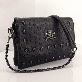 Skull and Crossbone  Envelope Crossbody Bag - designfullprint