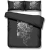 Skull Gift Gift For Butterfly Lover Skull and Butterfly Bedding Set