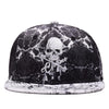 Unisex 100% Cotton Skull & Bones Embroidery Snapback - designfullprint
