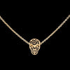 Vintage Sugar Skull Pendant Necklace