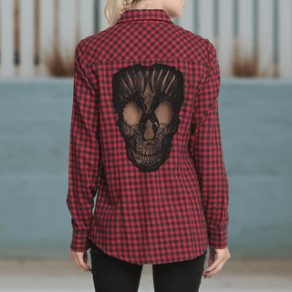 Skull Hollow Out Shirt - designfullprint