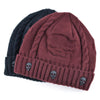 Super Warm Skull Knitted Wool Beanie with Skull Charm and Soft Fur Inside - designfullprint