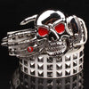 Full Skull Buckle Leather Belt - designfullprint