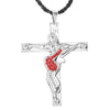 Christian Guitarist Jesus Cross Necklace Pendant