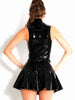 Sexy Gothic Faux Leather And Latex Bodycon - designfullprint