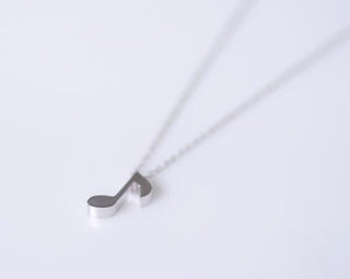 Jewelry Chocker Delicate Musical Note Pendant Necklace for Music Lovers - designfullprint