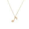 Jewelry Chocker Delicate Musical Note Pendant Necklace for Music Lovers - designfullprint