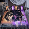 Tribal Wolf Bedding Set With Dreamcatcher (Duvet Cover and Pillowcases) - designfullprint