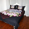 Skull Couples Floral Bedding Set (Duvet Cover and Pillowcases) - designfullprint